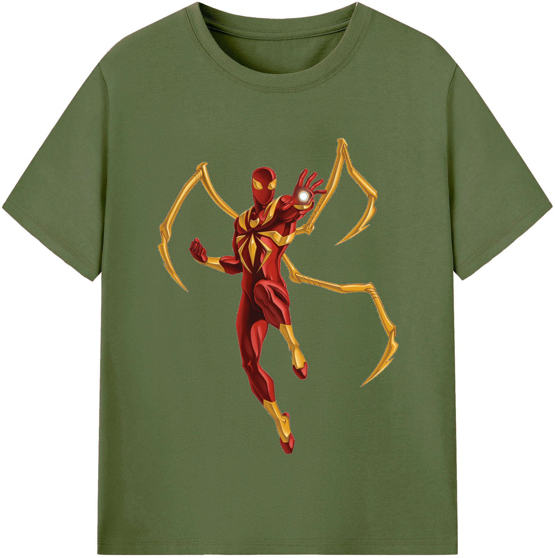 （画像用） Spider Man スパイダーマン 綿100％半袖Tシャツ（フロントプリント）
